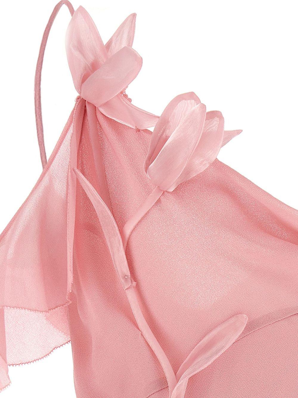 Georgette Flower maxi dress SS25254XP PINK SELF-PORTRAIT