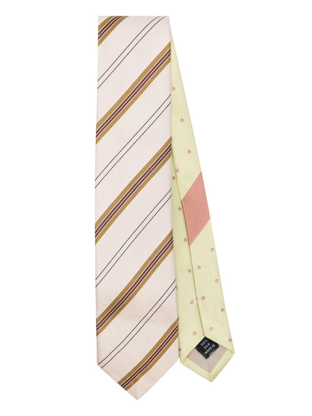 TIE 100Q8910 5 ECRU DRIES VAN NOTEN