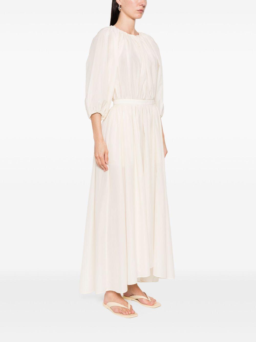 Abito maxi con maniche a sbuffo A04172120 0003 AVORIO PHILOSOPHY DI LORENZO SERAFINI