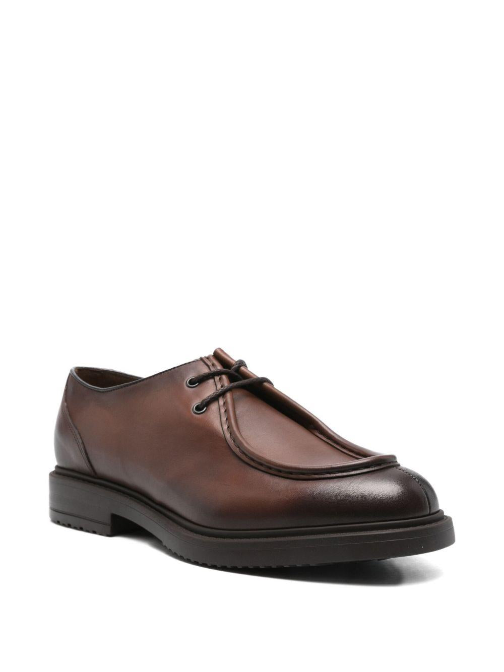 Stringata Derby a Due Fori in Pelle e Suede Cacao DU3504RALPUF259TM04 MARRONE DOUCAL`S