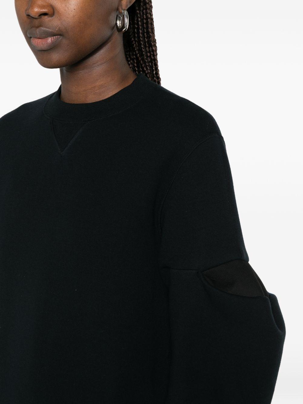 Felpa nera in spugna 2608346 001 BLACK SACAI