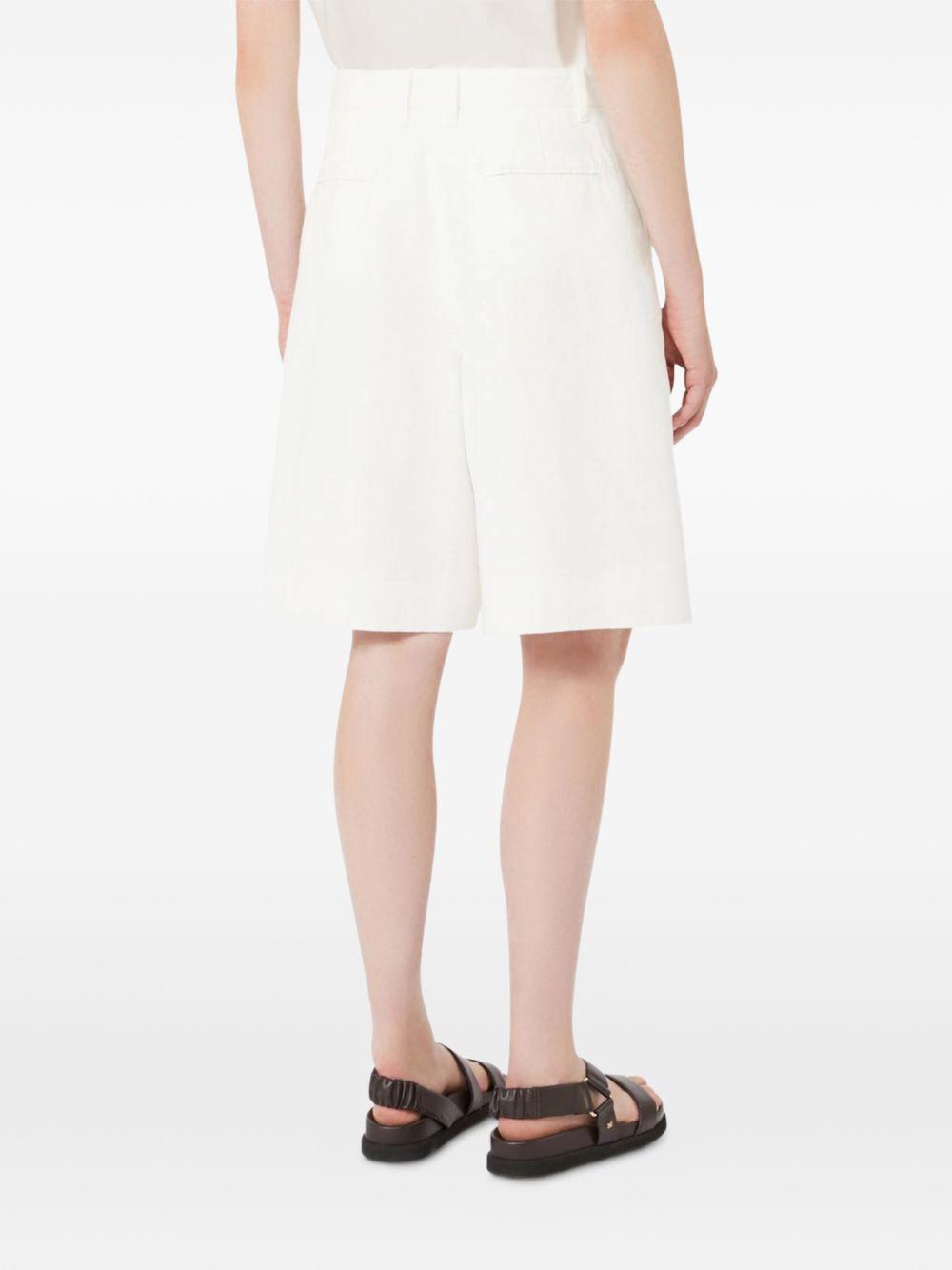 Shorts In Drill Di Cotone SMMSOLE 001 BIANCO LINK S MAX MARA