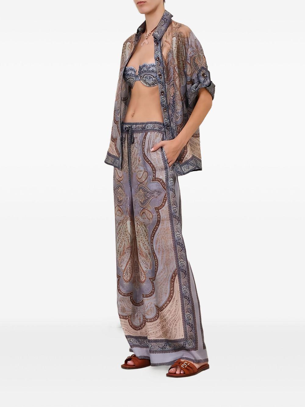 Wanderlust Pantaloni Relaxed 5580PRS262 TAPESTRY BLUE ZIMMERMANN