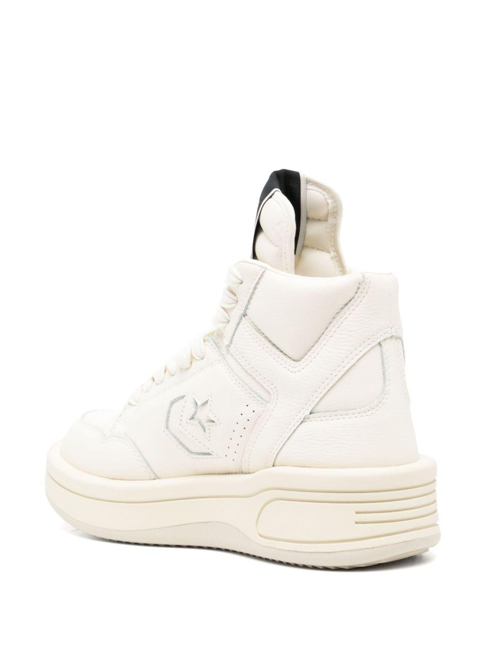 SNEAKERS IN PELLE TURBOWPN DC02DX343 0101 WHITE RICK OWENS DRKSHDW