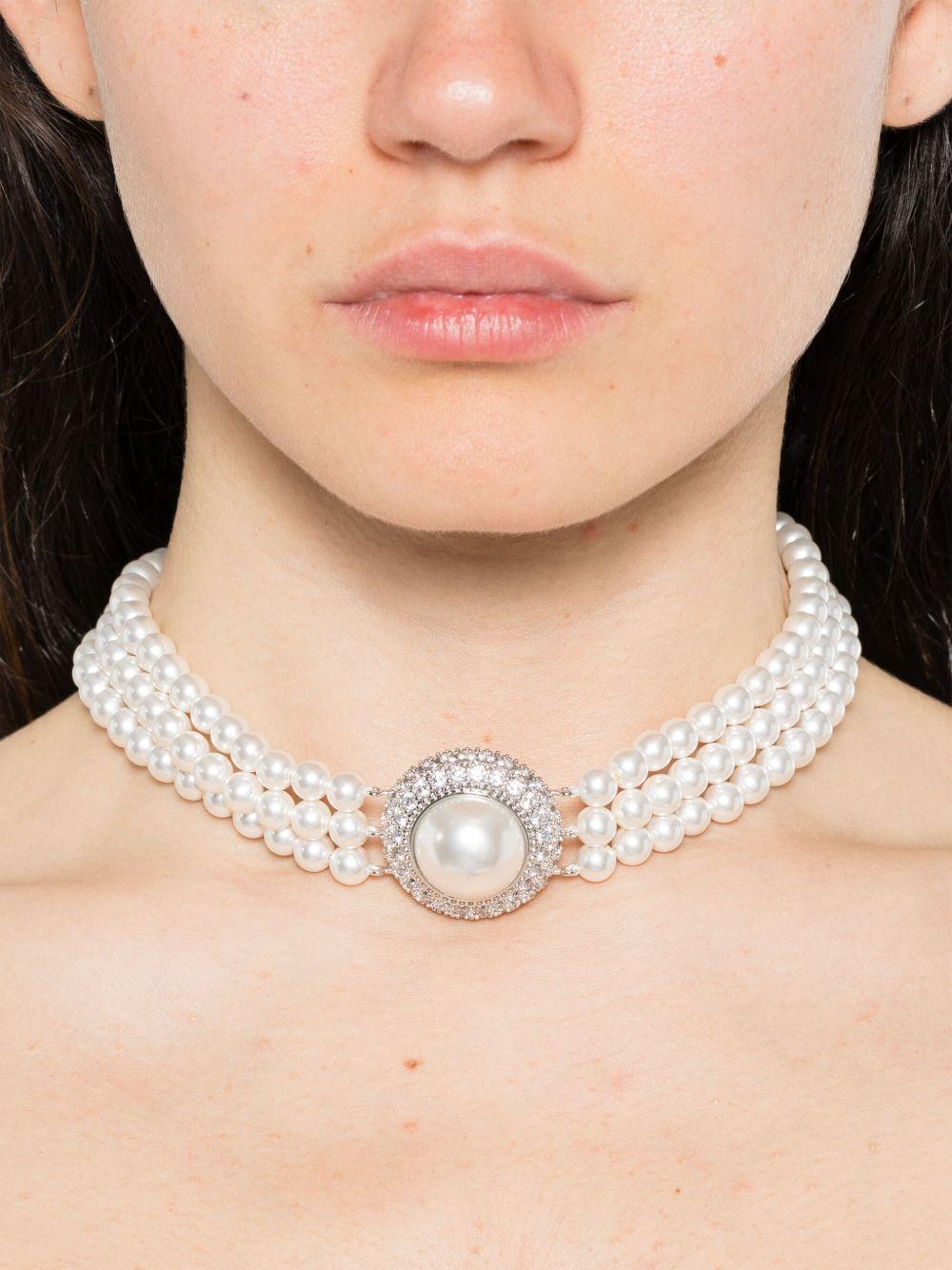 Small Crystal Pearl Choker PF25609NP PEARL SELF-PORTRAIT