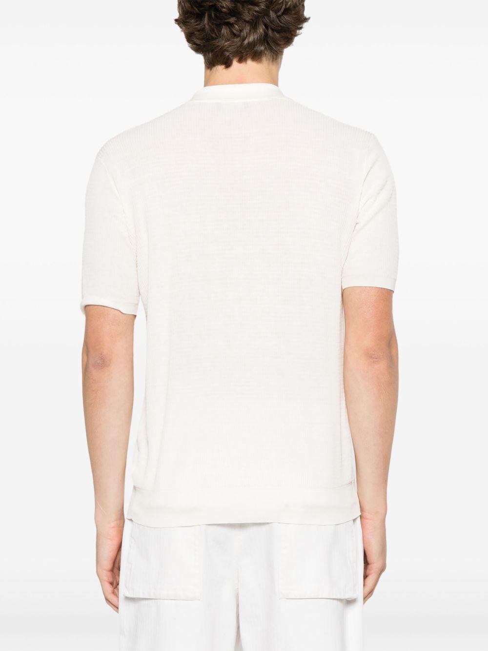 Polo in maglia RB11124 02 ECRU ROBERTO COLLINA