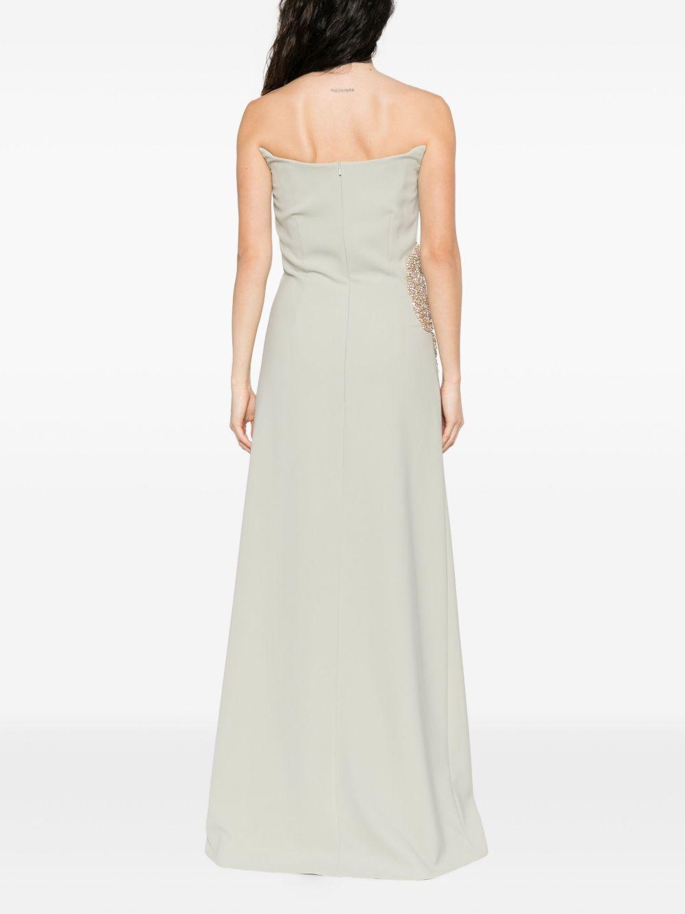 Faranna Crepe Strapless Gown PF2528 DISTY MINT COSTARELLOS