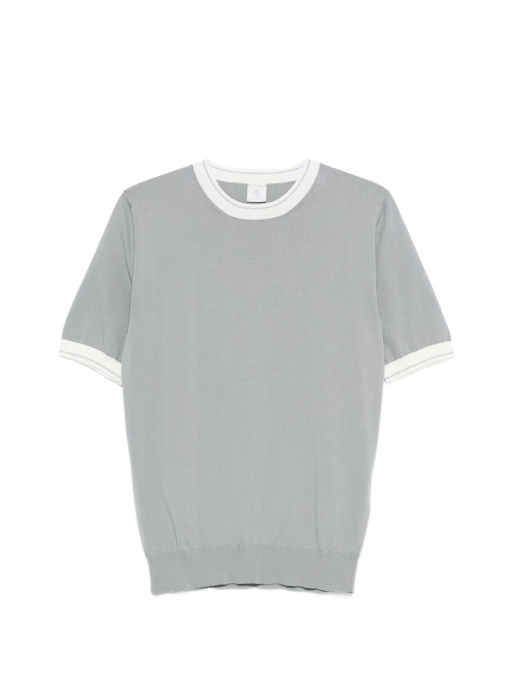 Maglia girocollo in cotone M76MAGM19MAG0M013 080113 DENIM BIANCO ELEVENTY
