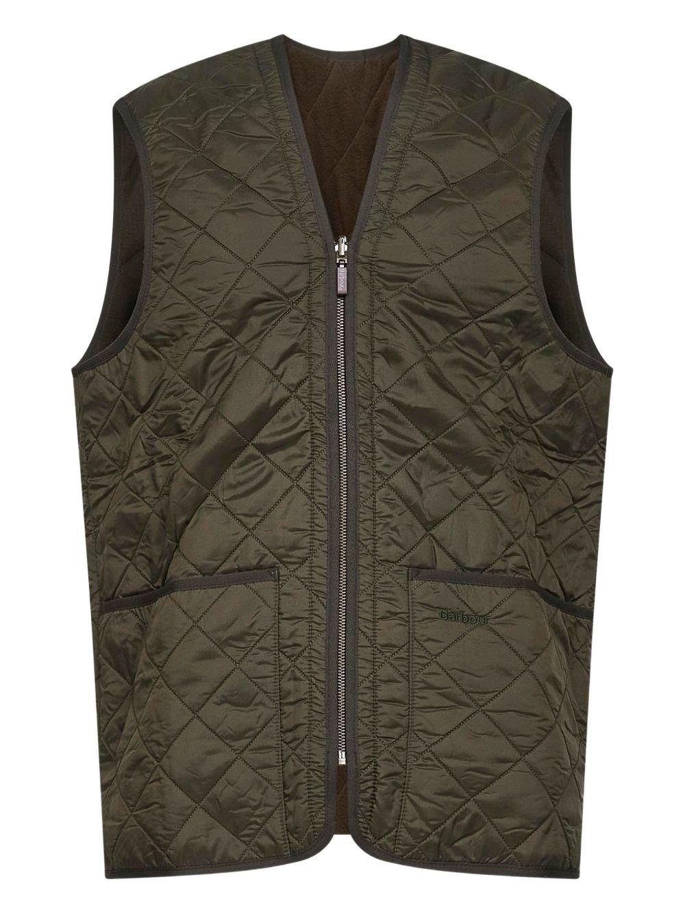 Gilet trapuntato/fodera con zip Polarquilt MLI0002MLI OL91 OLIVE BARBOUR