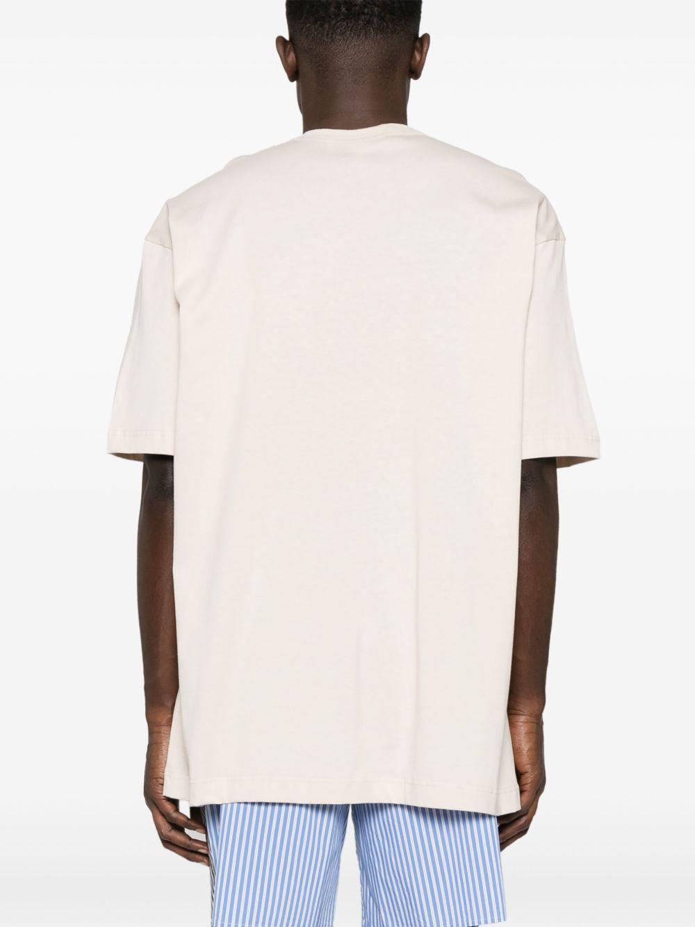 Men's Logo T-Shirt FOT023S25 4 BEIGE COMME DES GARCONS SHIRT