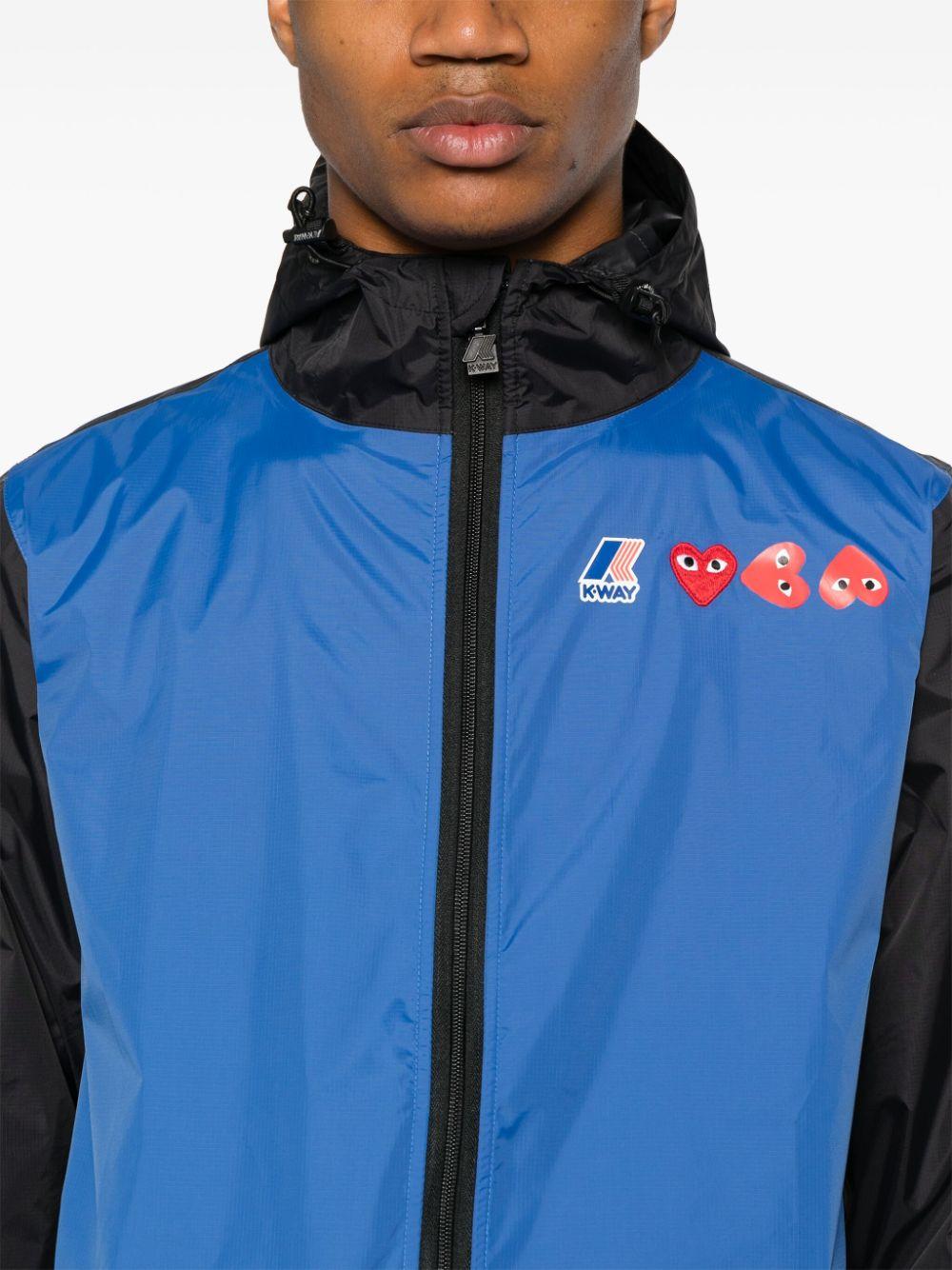 P1J505 2 BLUE BLACK COMME DES GARCONS PLAY