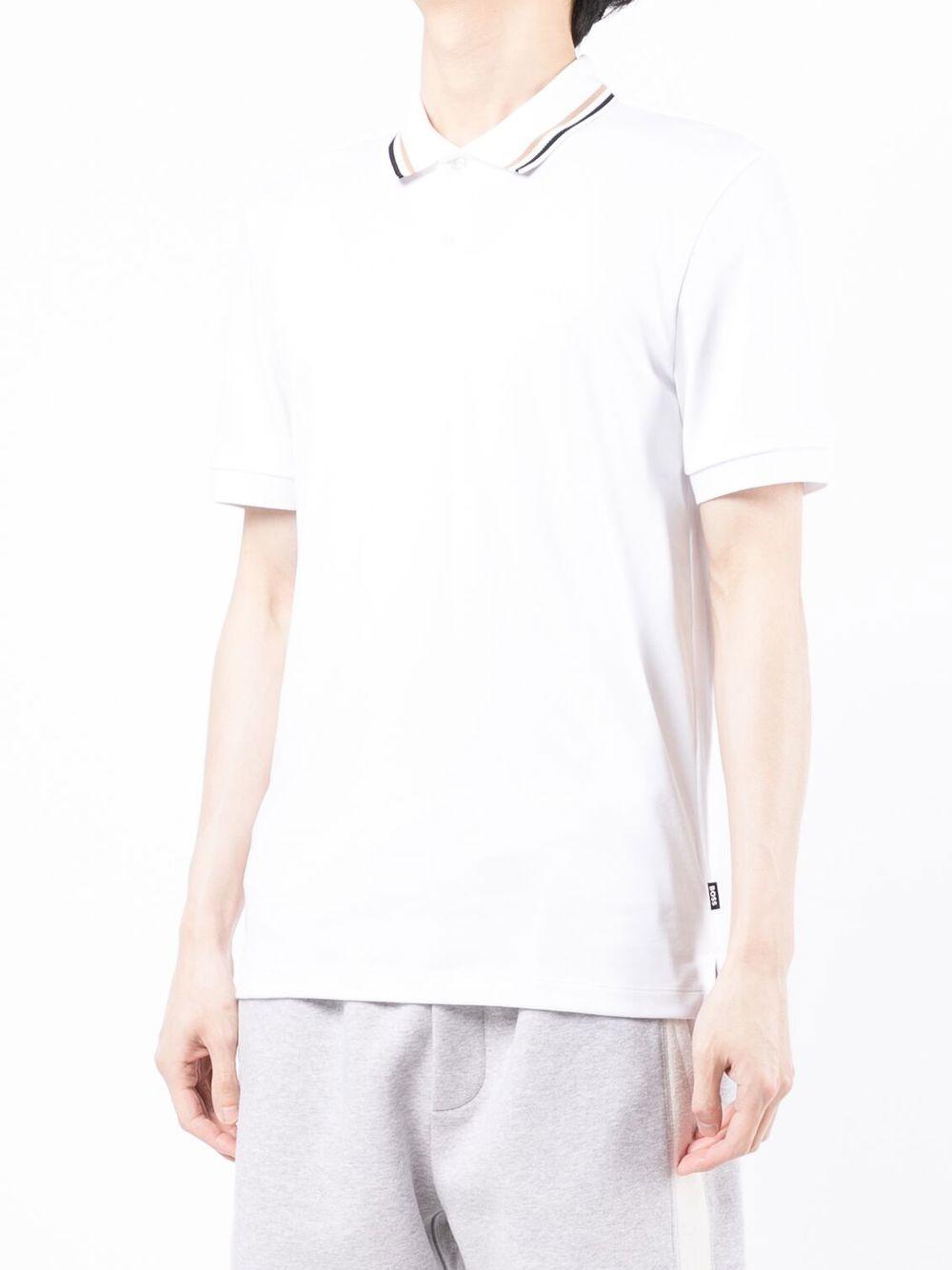 Polo Slim Fit 50469360 100 WHITE BOSS