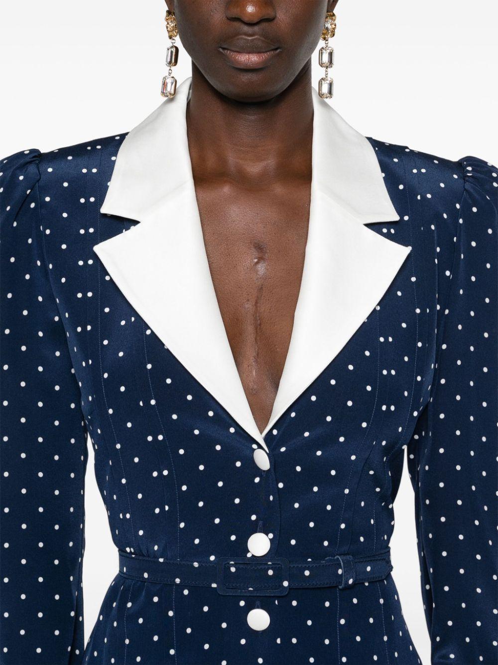 FABX3888F4378 1944 NAVY BLUE WHITE ALESSANDRA RICH