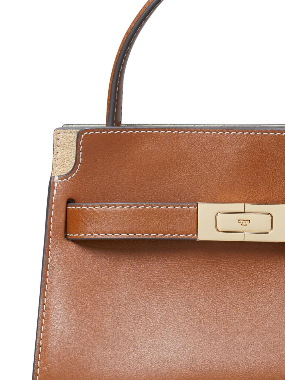 Borsa petite double bag Lee Radziwill 178830 201 AGED TAN TORY BURCH