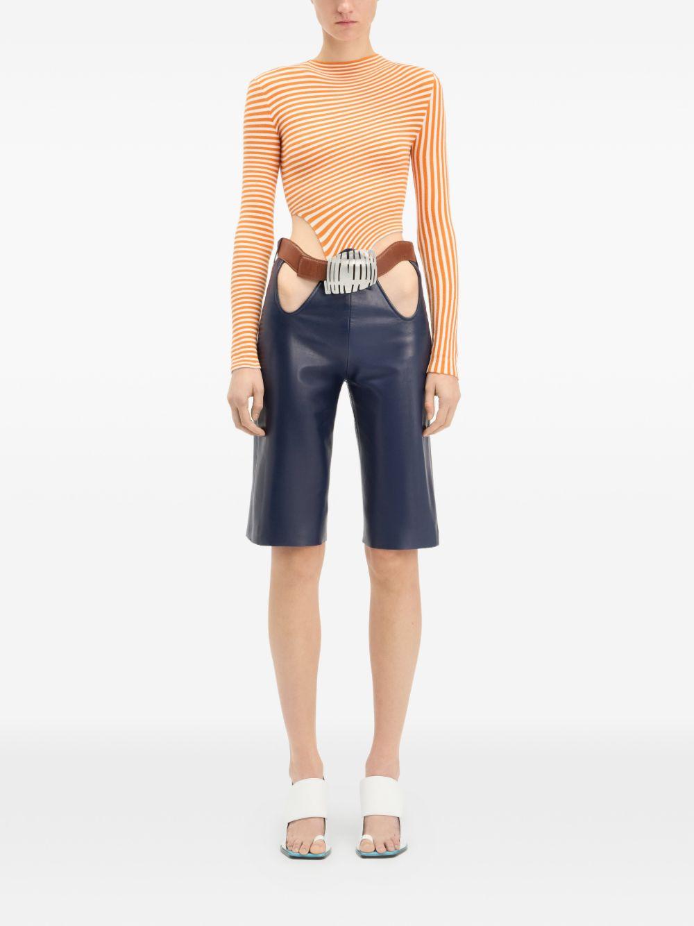 Body Stretch Stampato 2602WPO051K028 0115 WHITE ORANGE JEAN PAUL GAULTIER