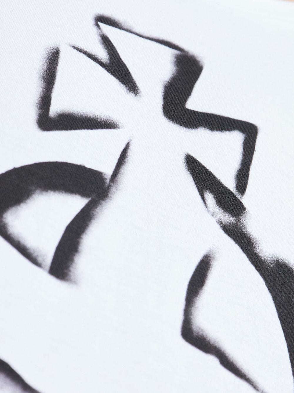 Orb-print T-shirt 3G010033J001M A401 WHITE VIVIENNE WESTWOOD