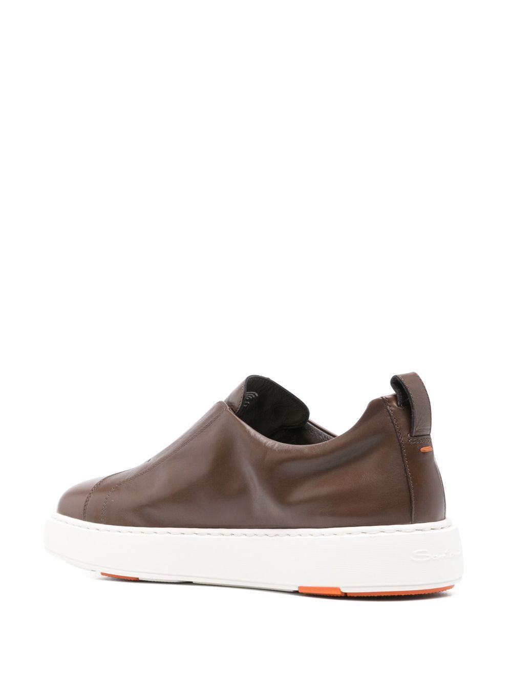 Sneaker slip-on MBCD21995BARTMVIS50 BROWN SANTONI