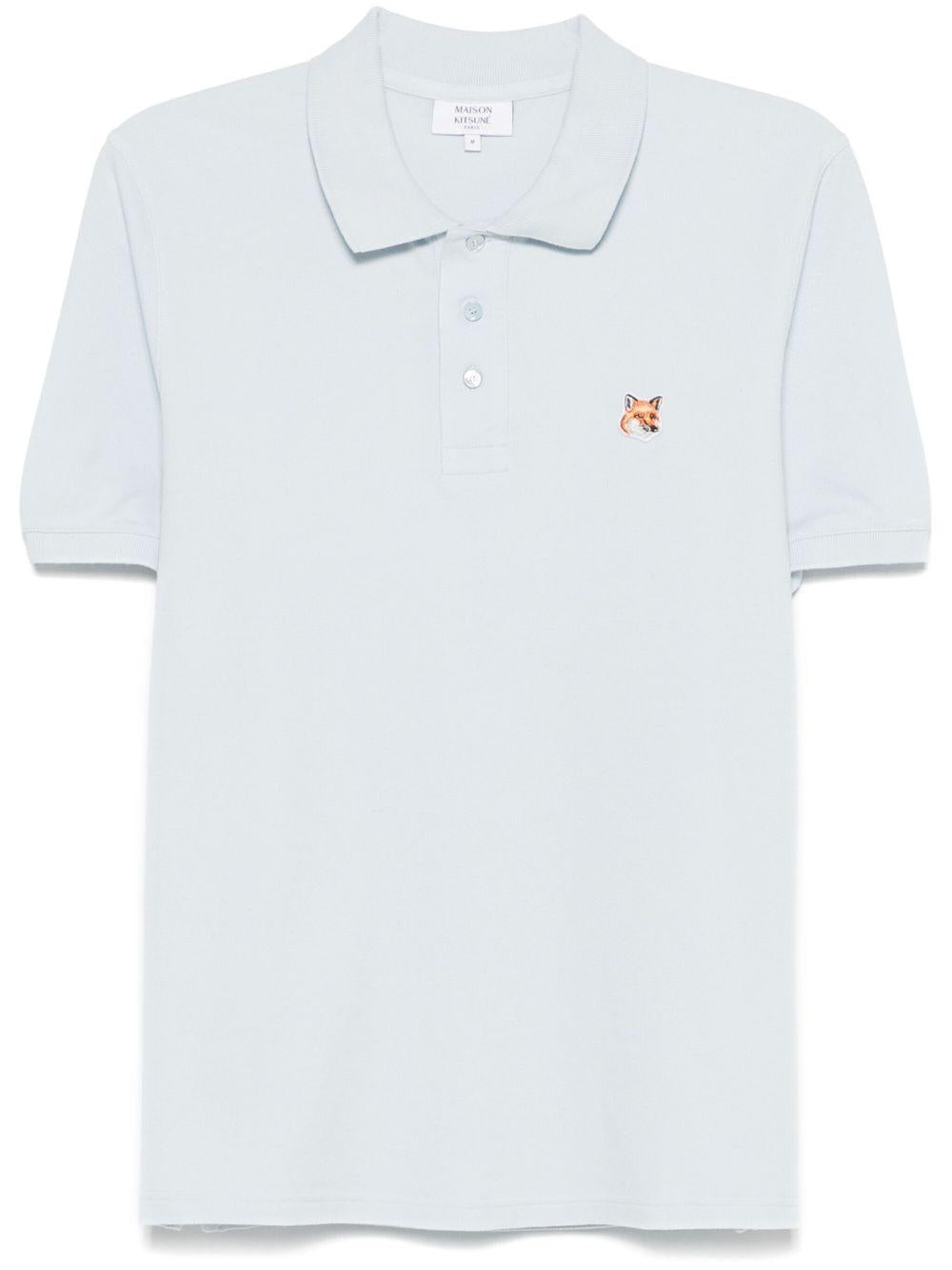 Fox Head Patch Regular Polo LM00208KJ7002 0072 CIRRUS BLUE MAISON KITSUNE