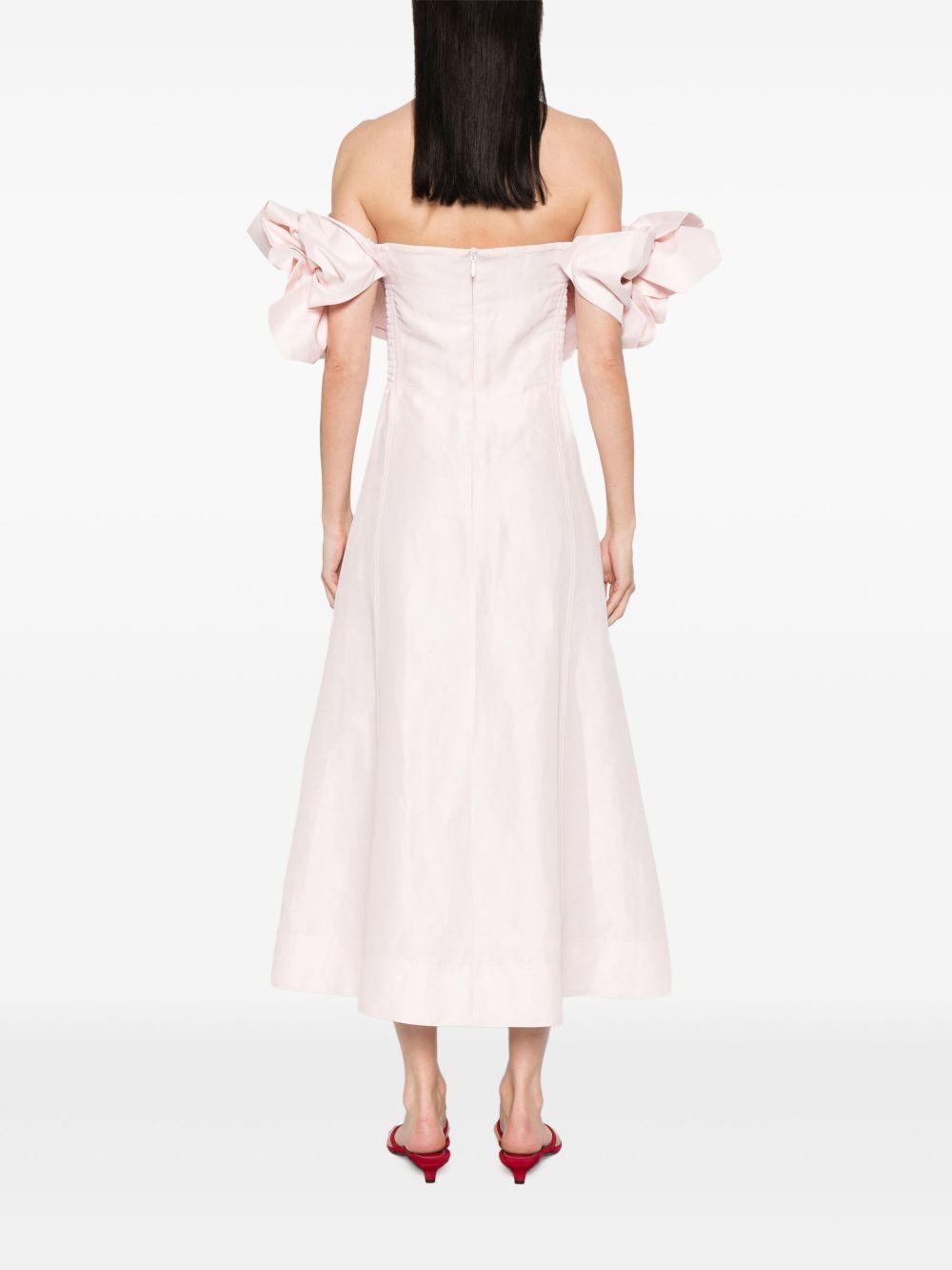 Etta Midi Dress 25RE5188 PASTEL PINK AJE