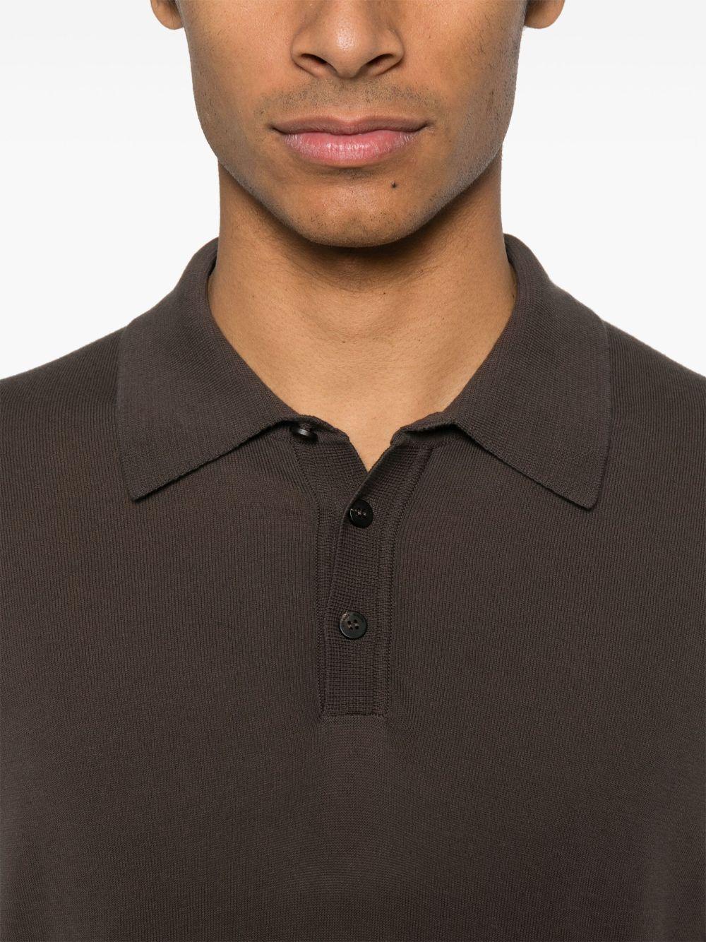 Polo in cotone RB10024 08 MORO ROBERTO COLLINA