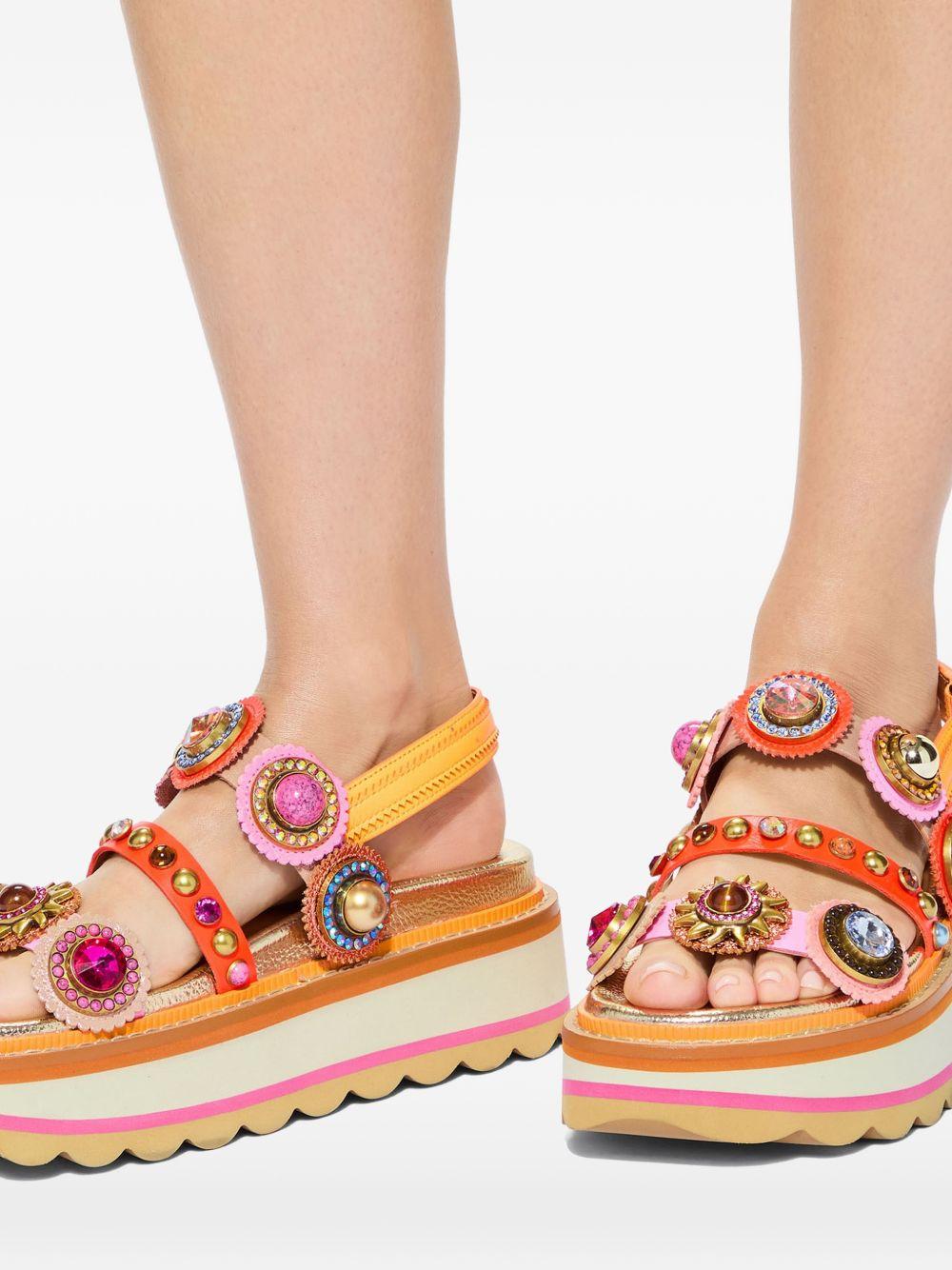 KURT GEIGER - Octavia Sling Platform Sandal 5612499109 MULTICOLOUR KURT GEIGER LONDON