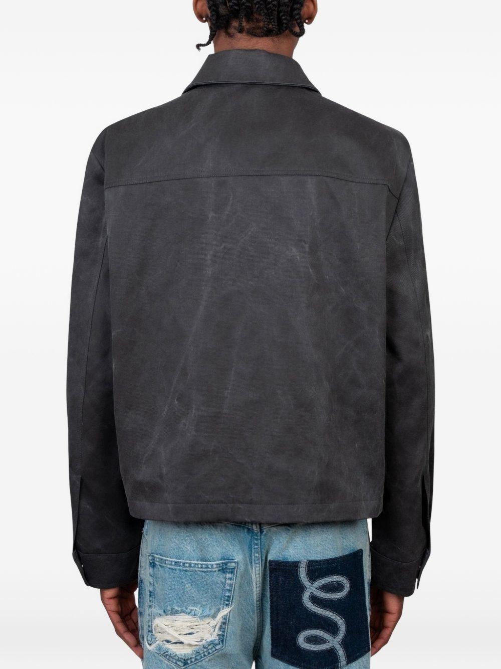 Giacca con zip Tazio grigia slavata MSS26TAZIOM CHARCOAL Séfr