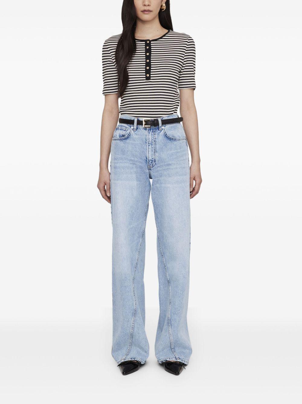 Alessia Tee - Cream And Black Stripe A0810315 MTL2 MULTI ANINE BING