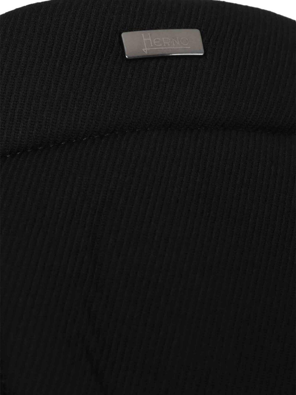 Giacca Lunga In Scuba PA000163U39501Z 9300 NERO HERNO