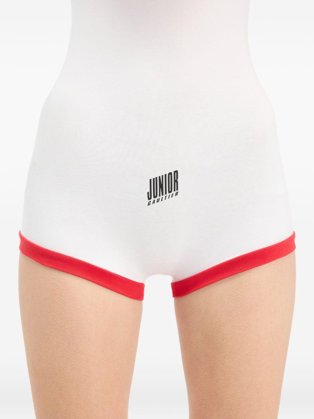 Playsuit Junion Gaultier 2602WJS025J053 0130 WHITE RED JEAN PAUL GAULTIER