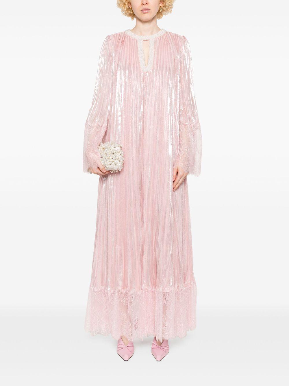 Abito Maxi Metallizzato SS25160XP PINK SELF-PORTRAIT