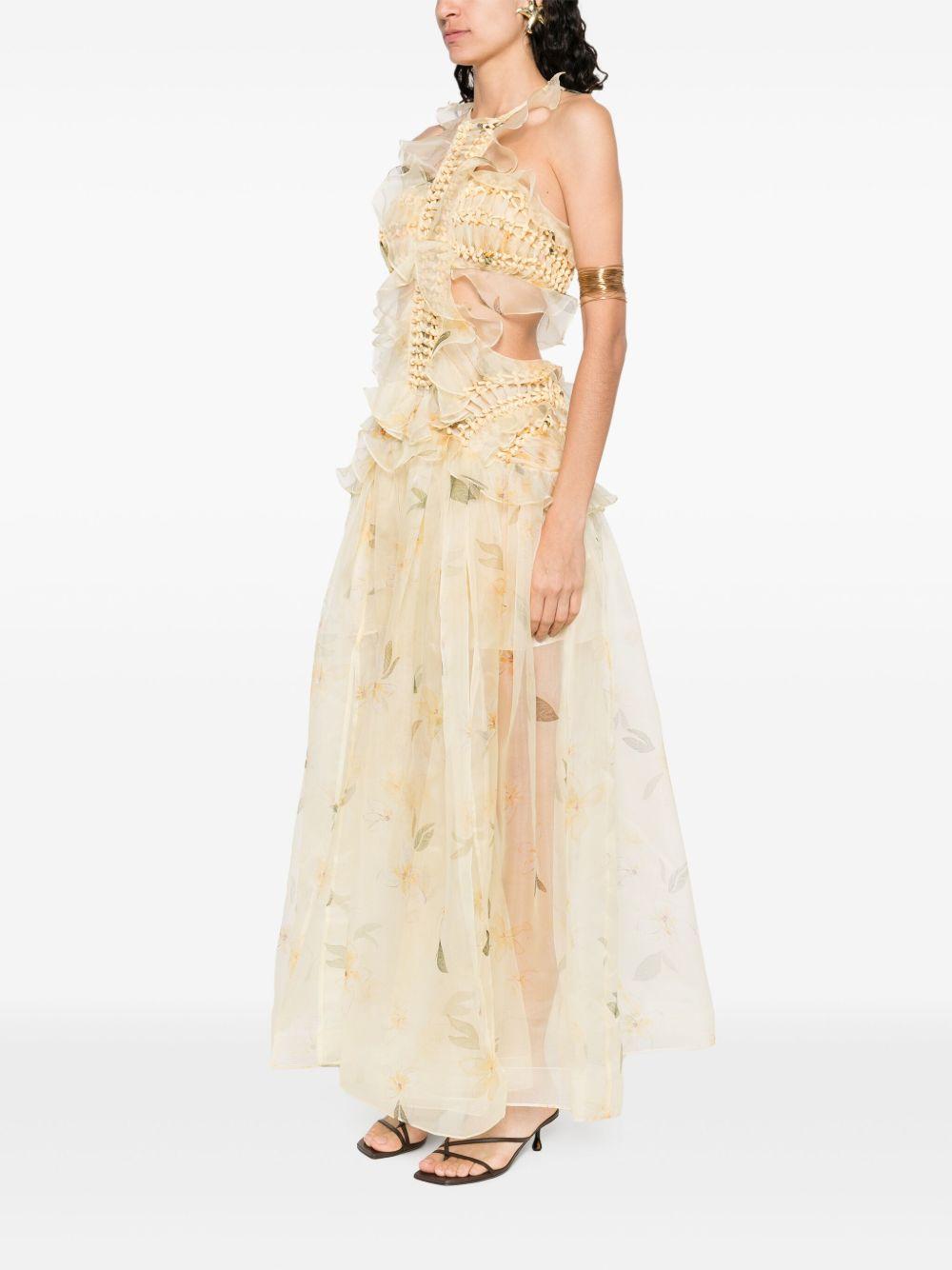 Abito Balance con dettagli intrecciati 4170DS253 FRANGIPANI ZIMMERMANN