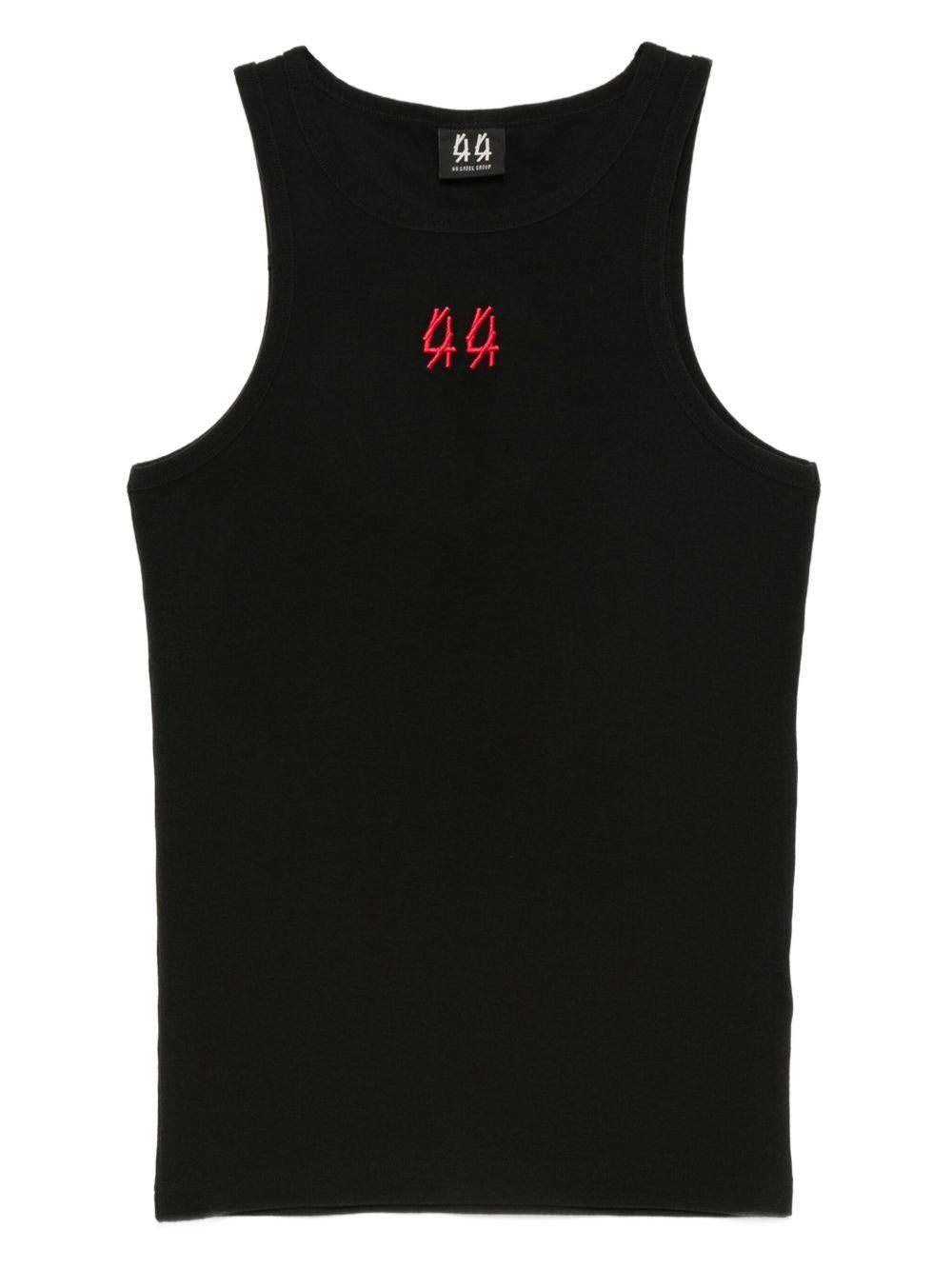 Smanicato con Logo Ricamato B0030579FA584 P665 BLACK RED 44 LABEL GROUP