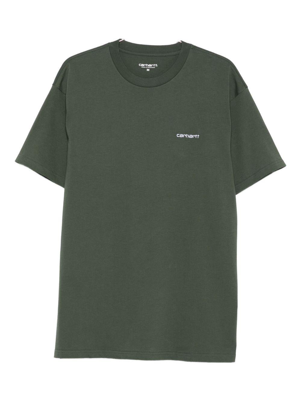 S/S Script Embroidery T-Shirt I030435 3CDXX OPUNTIA WHITE CARHARTT WIP