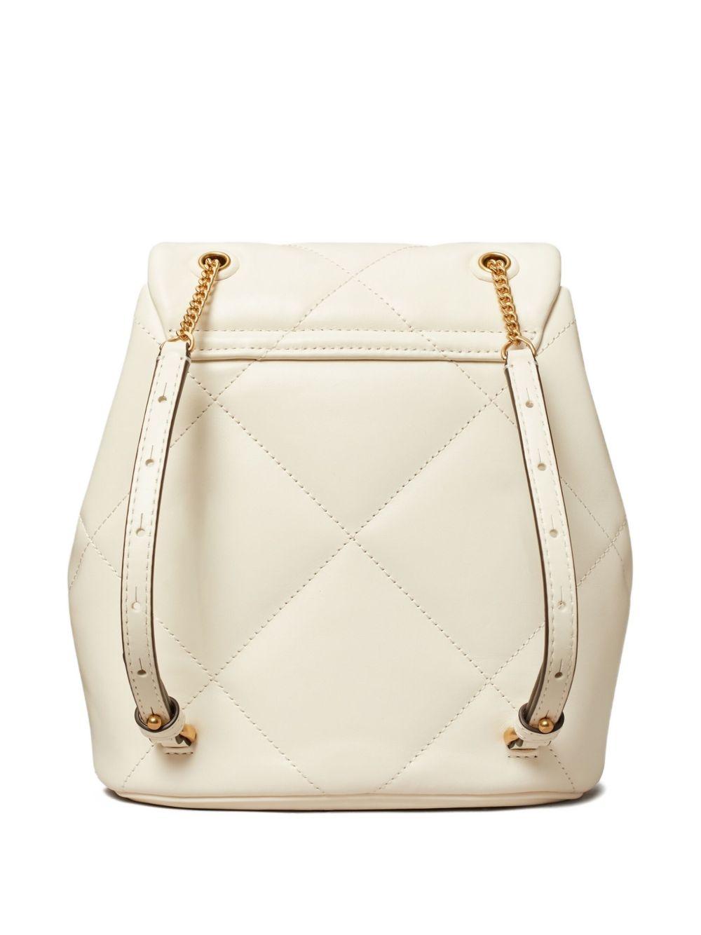 Mini Kira Diamond Quilt Backpack<BR/> 170485 100 WHITE TORY BURCH
