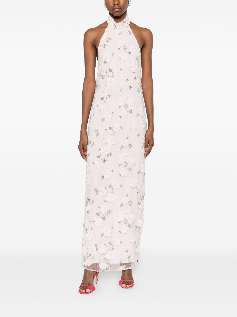 Flower Beads Maxi Dress 1136743077 3077 LILAC ROTATE
