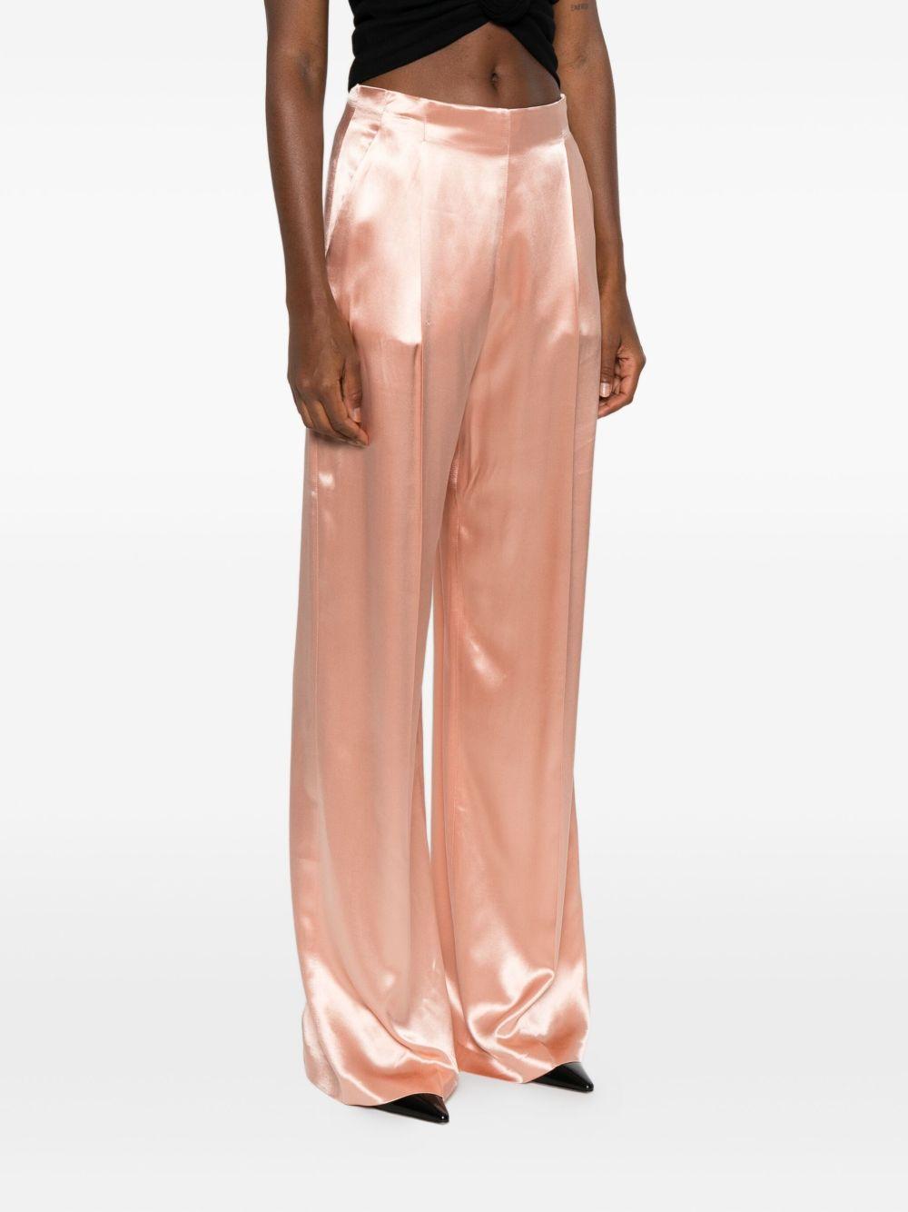 Pantaloni In Raso 252U03096627 0166 ROSA ALBERTA FERRETTI