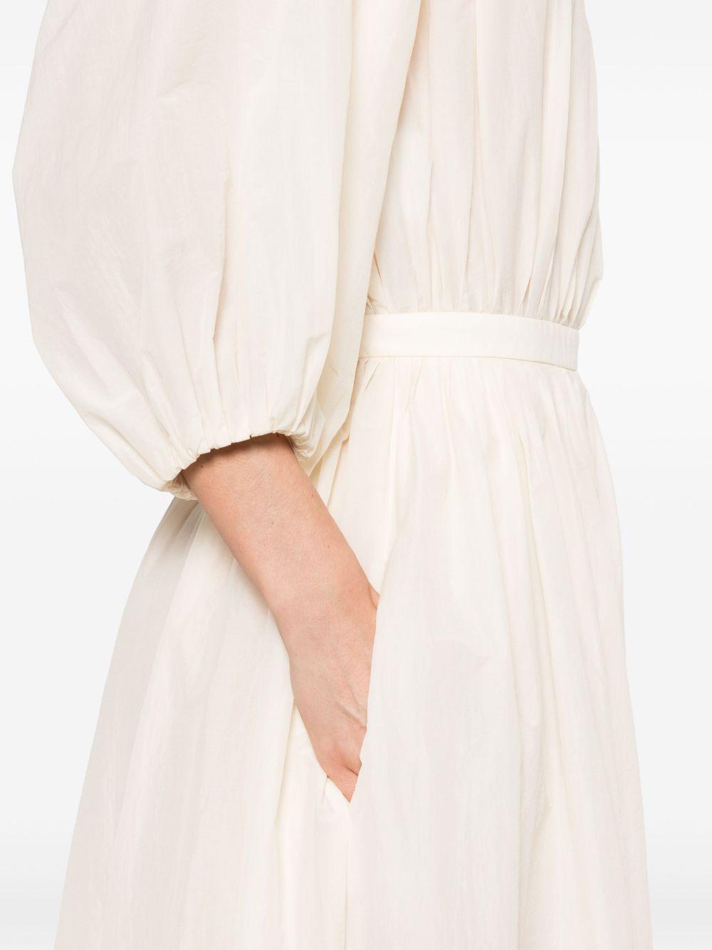 Abito maxi con maniche a sbuffo A04172120 0003 AVORIO PHILOSOPHY DI LORENZO SERAFINI