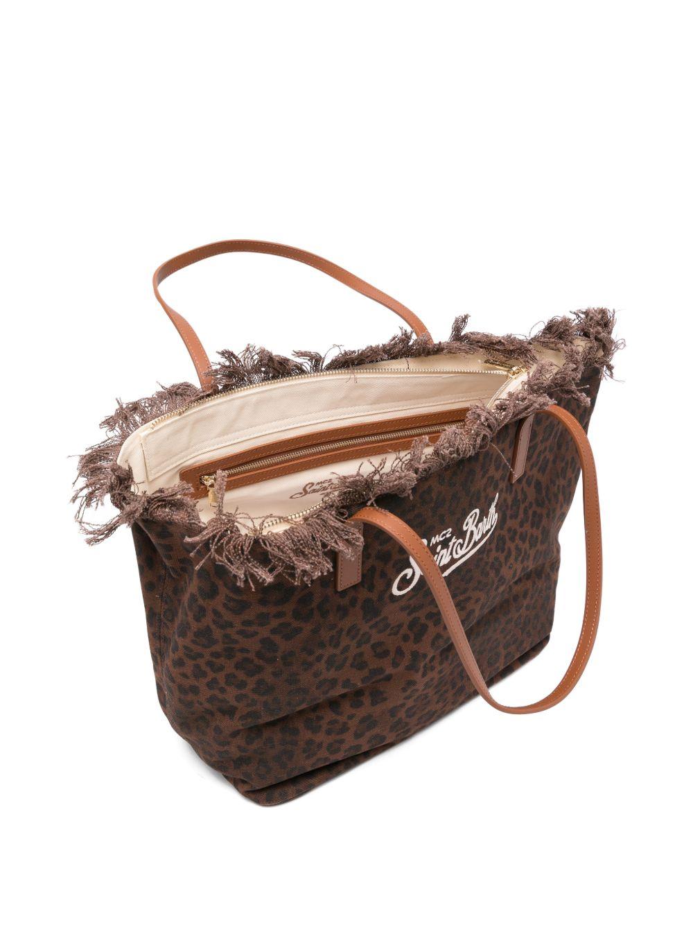 City Bag Midi Fringe CBF000100588L DARK LEOPARD 18 MC2 SAINT BARTH