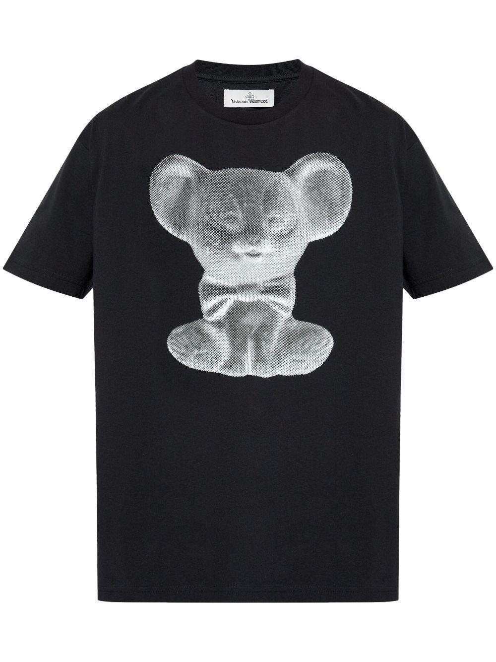 Mouse T-shirt 3G010030J001M N401 BLACK VIVIENNE WESTWOOD