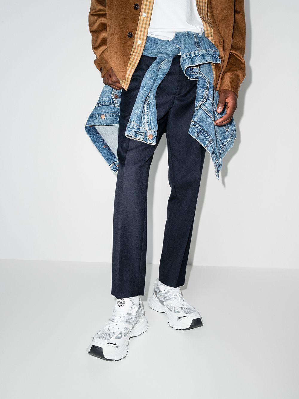 33036 WHITE SILVER AXEL ARIGATO