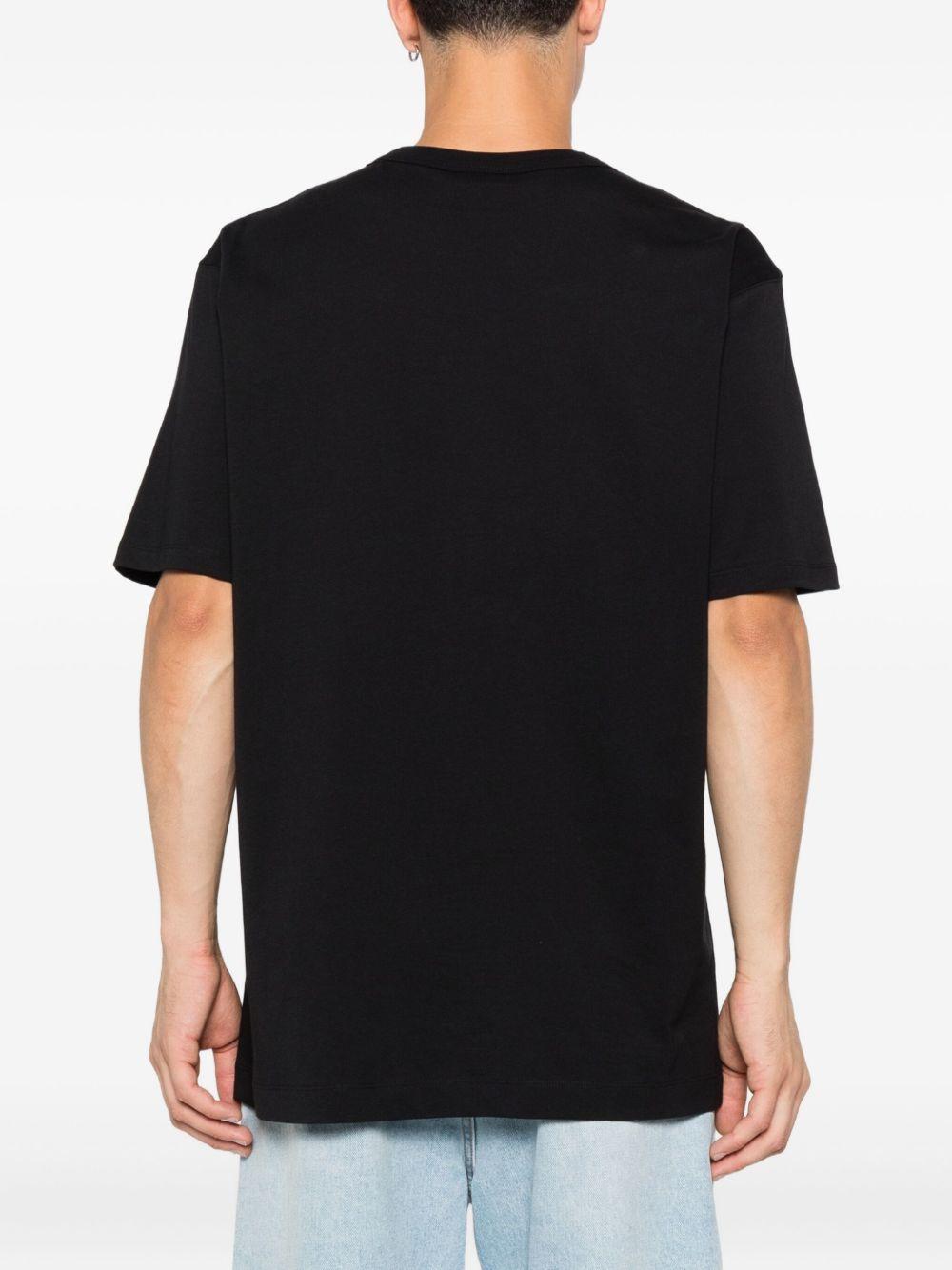 Printed cotton-jersey T-shirt HEERPR2600 900 BLACK DRIES VAN NOTEN