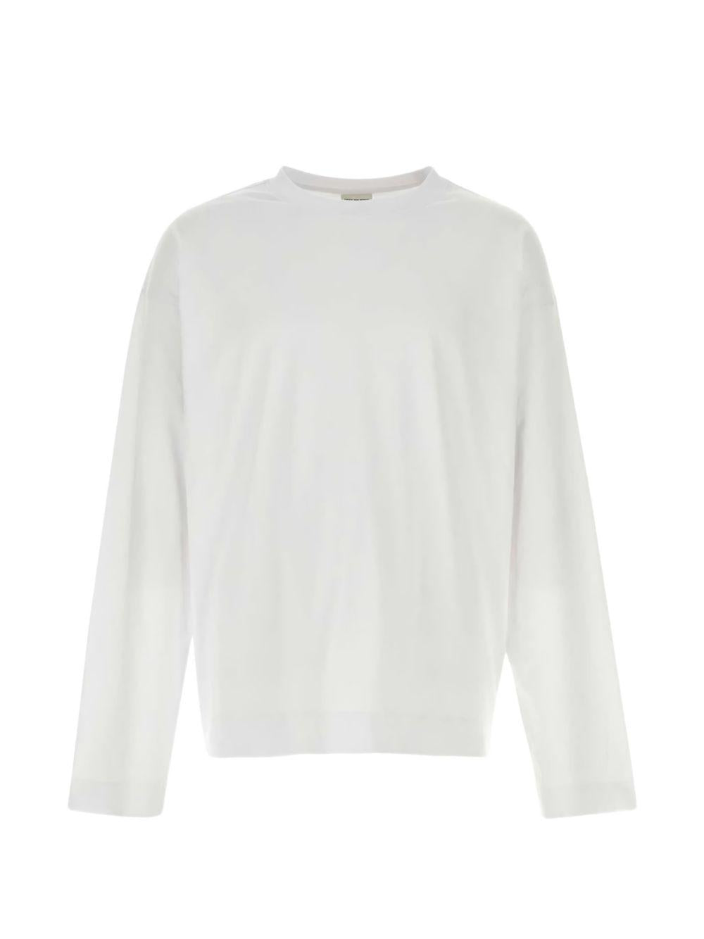 Long Sleeve Tee HEGLAND3603 1 WHITE DRIES VAN NOTEN