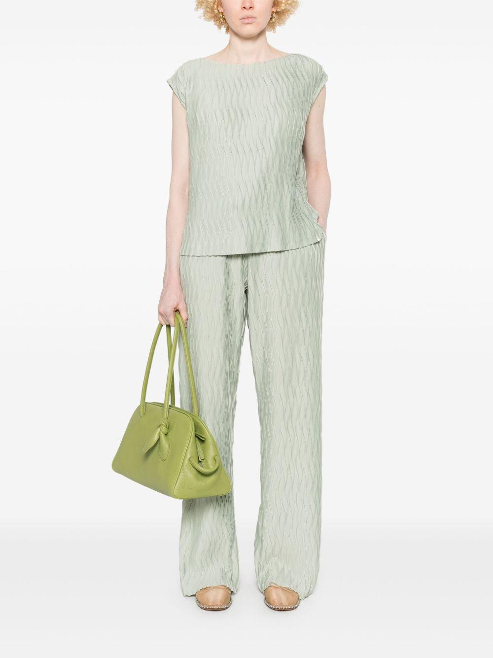 Top con effetto stropicciato JG000272D52102 7109 VERDE CHIARO HERNO