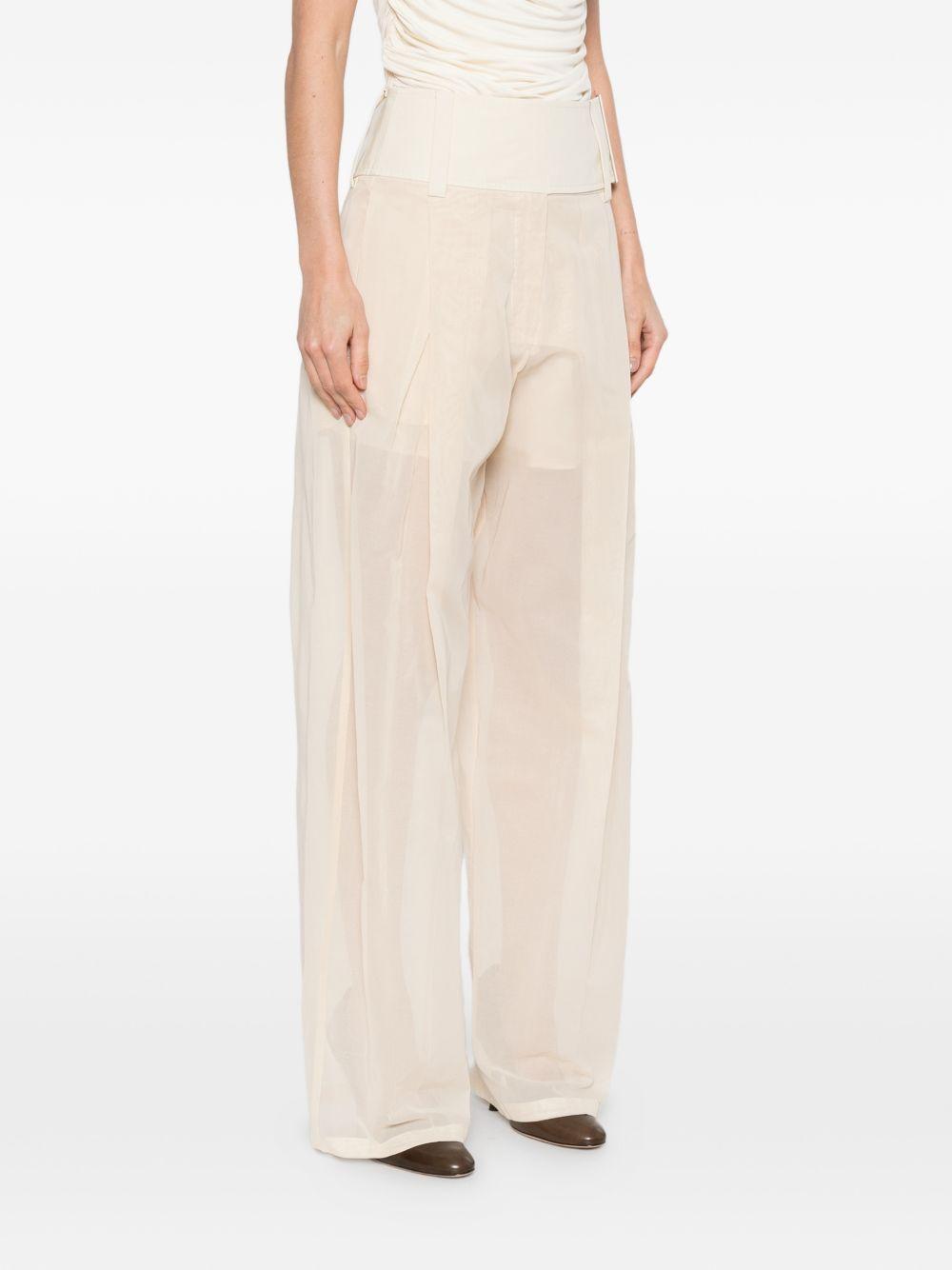 Pantaloni In Puro Cotone SPSFERITO 001 ECRU SPORTMAX