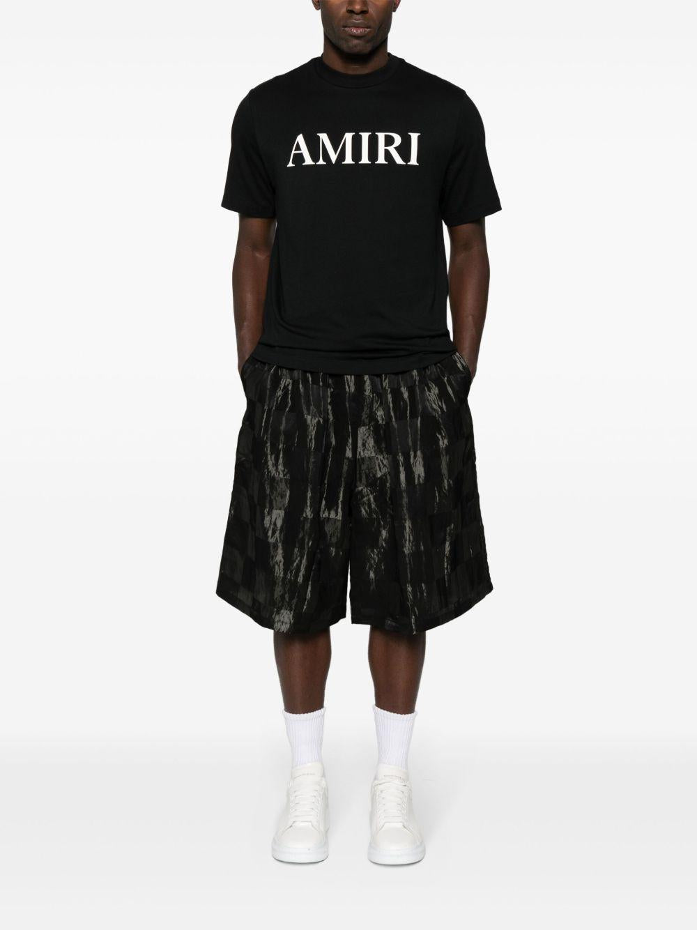 Amiri Rubberised-logo T-shirt AMJYTE1073 BLACK AMIRI