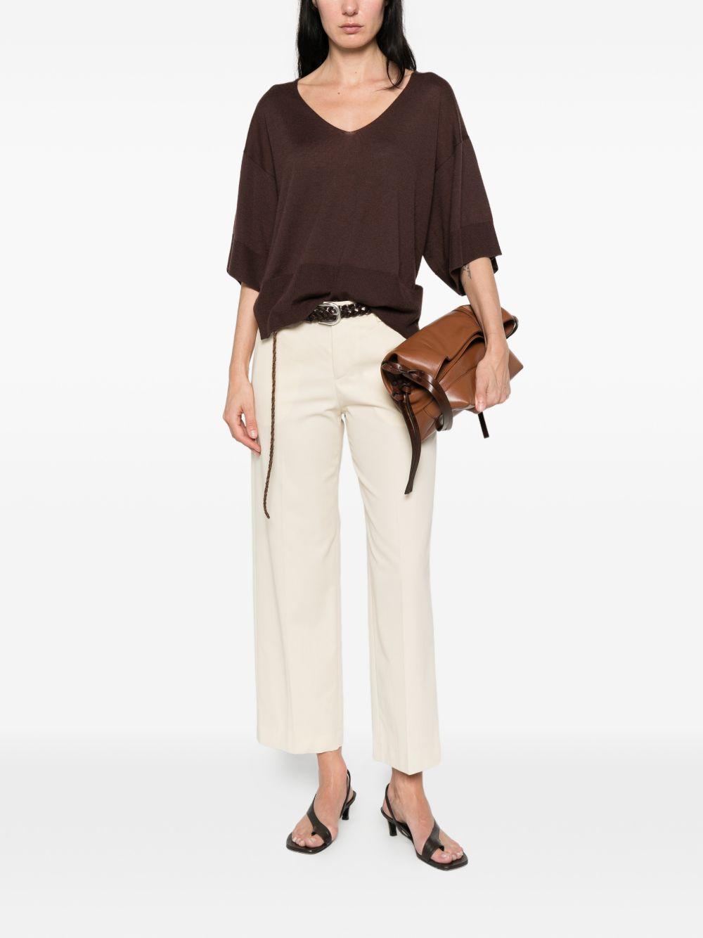 Pantaloni Wide deluxe CDVSEAZ00STDSD82 0020 GHIACCIO PT TORINO