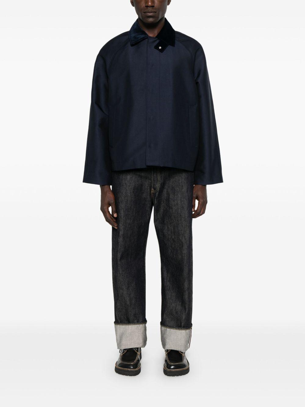 Short raglan jacket 4142 200 NAVY SUNFLOWER