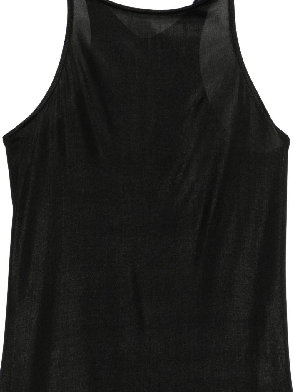 Top Racer Back Tank DS01F4112JL 09 BLACK RICK OWENS DRKSHDW