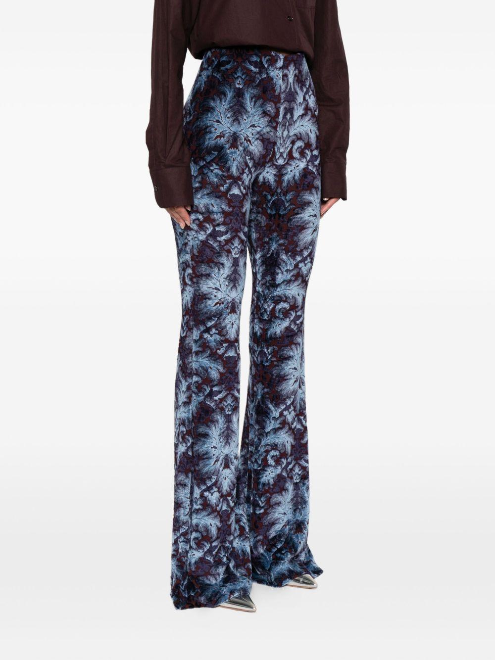 Pantaloni Flare in Jersey e Ciniglia Jacquard WREA002699JJD10 S9883 ETRO