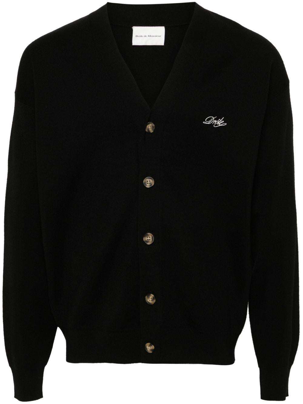 Le Cardigan Drôle PERMCA123WO007 BLACK DROLE DE MONSIEUR